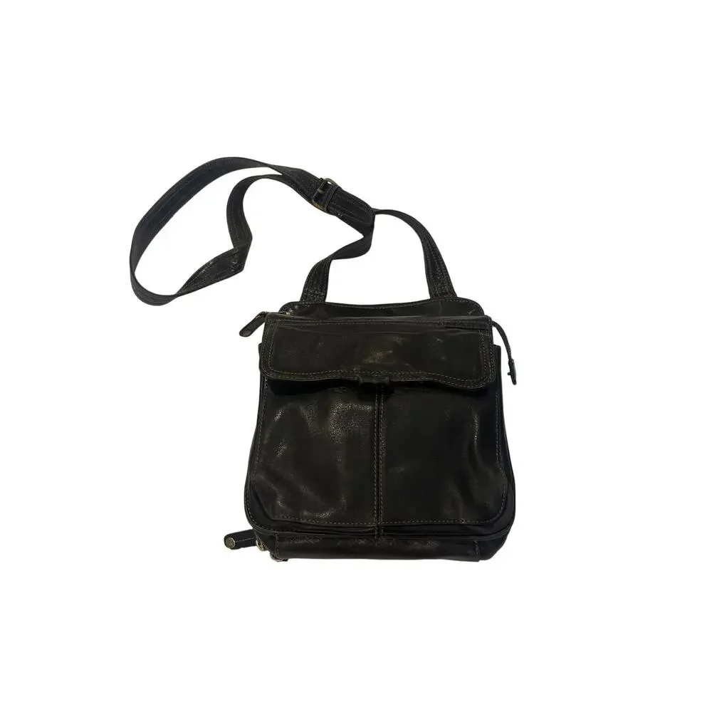 Vintage Fossil ZB8944 Leather Cross Body Travel Bag